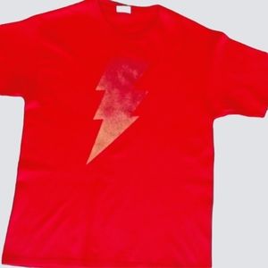Vintage Flash⚡️ TM DC Comics Graphitti Tee-Shirt, Large, Red+ Gold